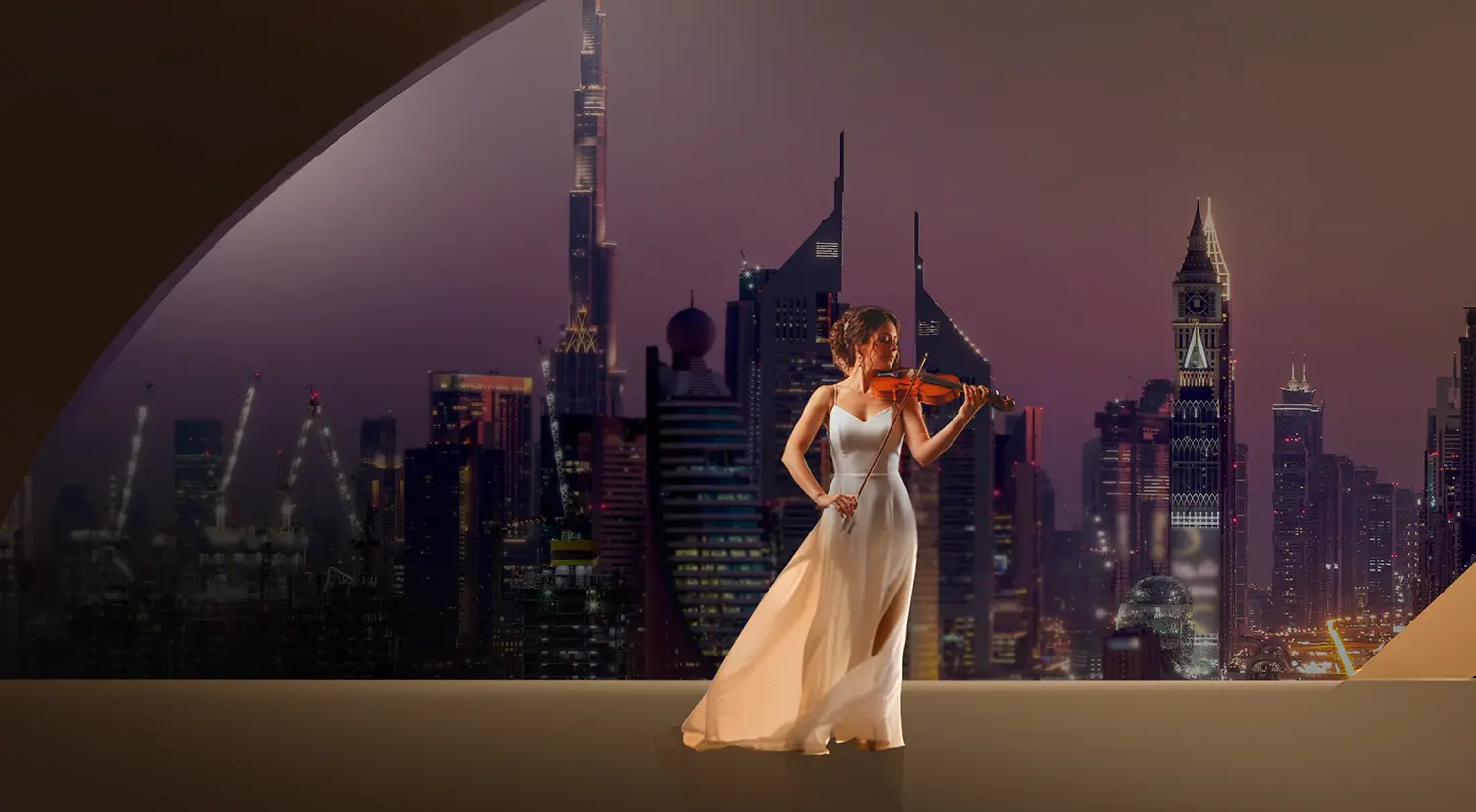 At the Crest of a City that never Rests